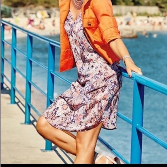 CAbi Fresco Slip lightweight printed Dress Sz M - Picture 4 of 16